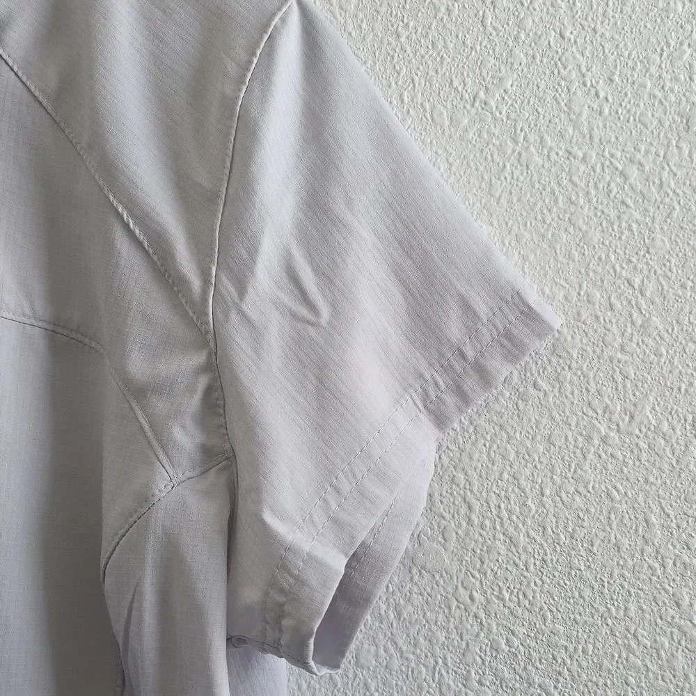 Columbia Kestrel Trail Shirt Light Grey Size M - Picture 5 of 9